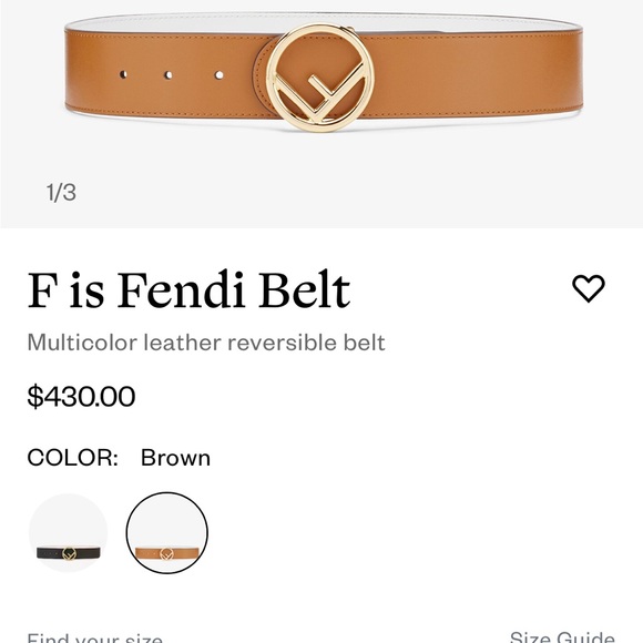 Fendi Reversible belt - Picture 1 of 7